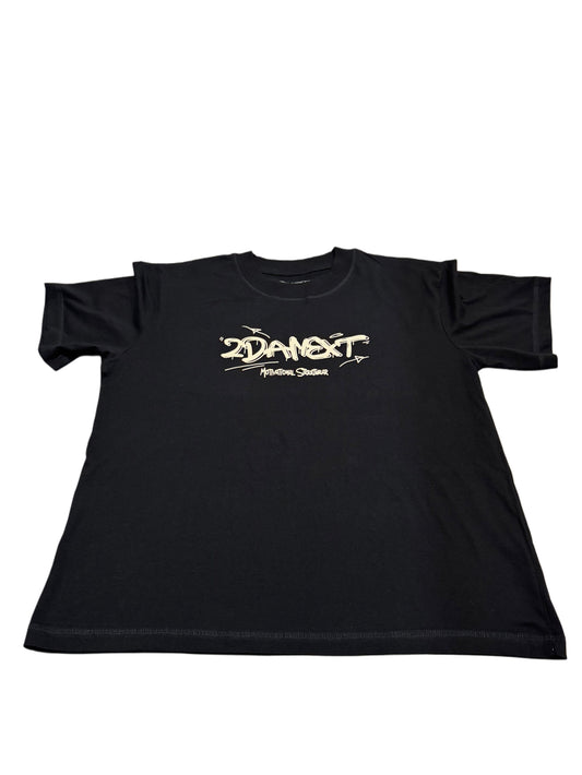 2DaNext Crop Black Tee